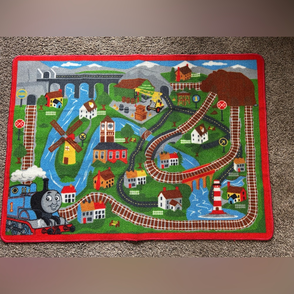 Thomas the train railway play mat